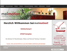 Tablet Screenshot of melmotion.de
